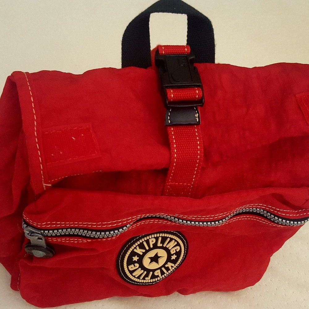 NEW, no tags, Kipling Lunch back pack. RED